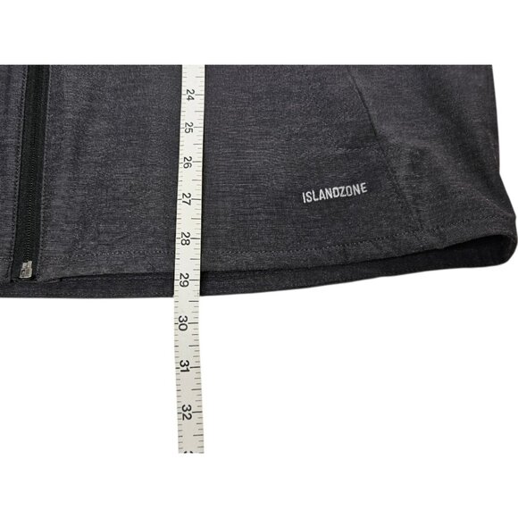 Tommy Bahama Chip And Run IslandZone Vest Men's Large Gray Full Zip Performance - Picture 14 of 14